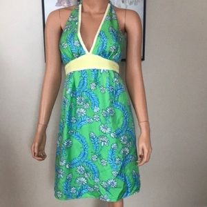 Gorgeous Lilly Pulitzer Silk Halter Dress